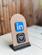 Présentoir Connecté NFC Multi-Réseaux COMPACT ( Facebook, instagram , planity , avis google ...)