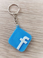 Porte-clef réseaux ( Facebook , Google, Tiktok, Instagram ... ) avec puce NFC