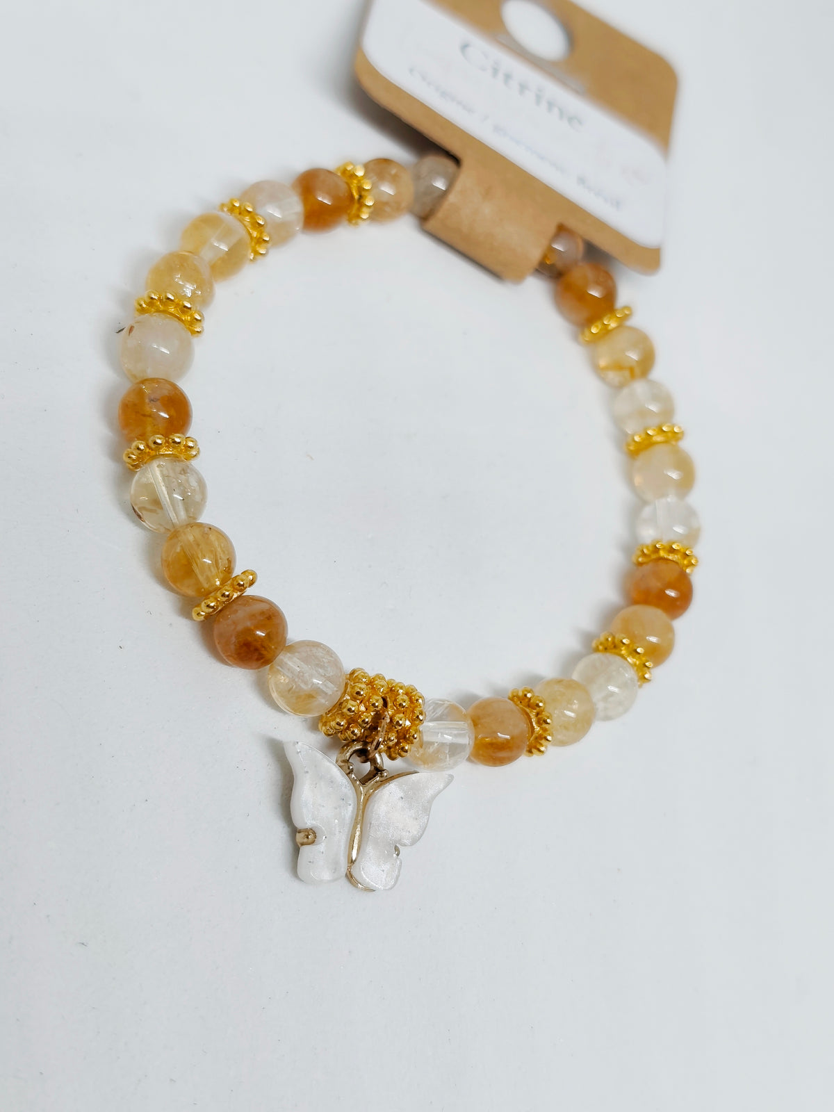 Bracelet en Pierres Naturelles & Breloque au choix — Fait main