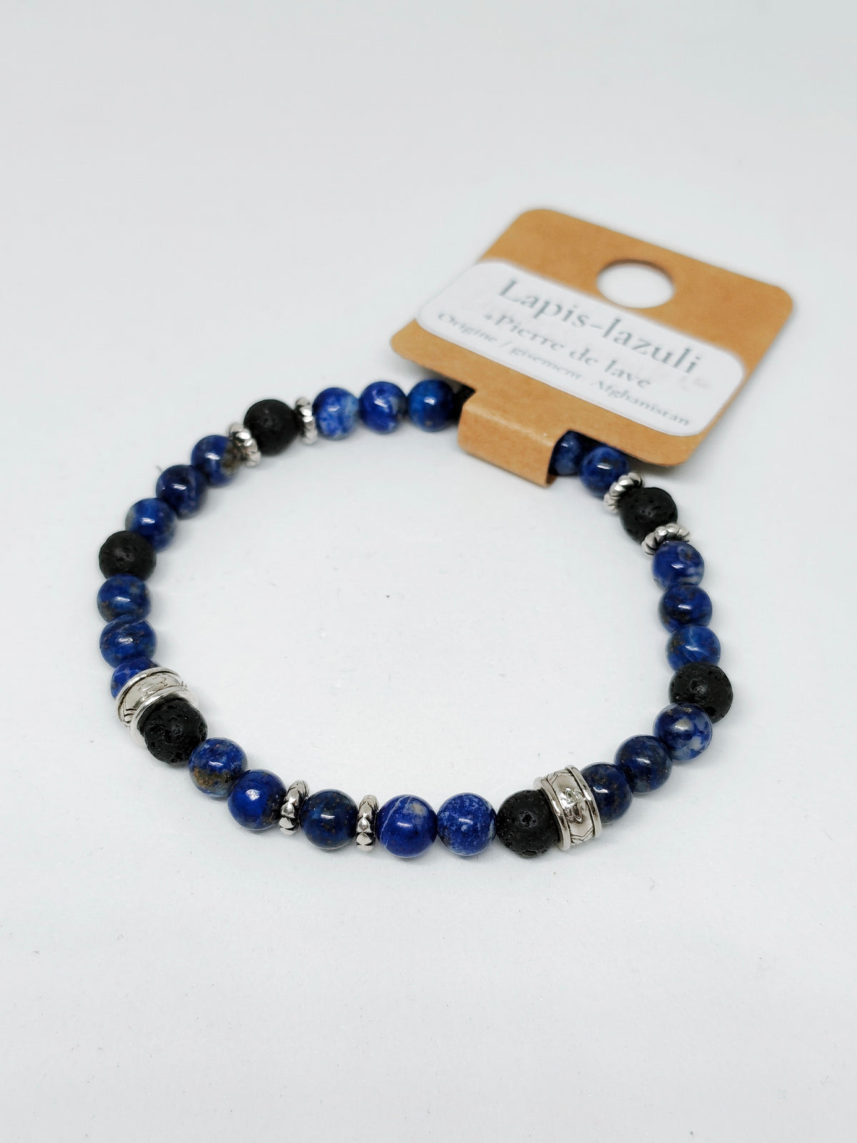 Bracelet en Pierres Naturelles & Breloque au choix — Fait main