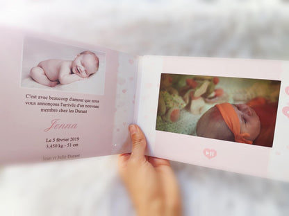 Pixcard - carte de vœux avec écran vidéo hd intégré