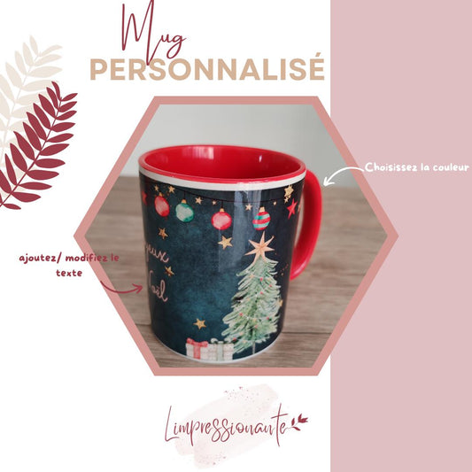 Mug  bicolore personnalisé